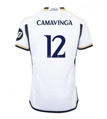 Real Madrid Eduardo Camavinga #12 Hjemmebanetrøje 2023-24 Kort ærmer